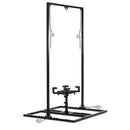 Master Series Pleasure Post Bondage Saddle Frame Black for elevated restraint scenes and control in bondage play.