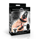 Master Series Dark Pearl Inflatable Vibrating Butt Plug packaging with hand pump and remote control