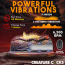 Hell's Angel Vibrating Silicone Grinder with powerful vibrations, 3 speeds, remote included, and 6 patterns of vibration.
