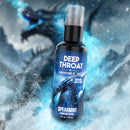 Creature Cocks Deep Throat Spearmint Numbing Spray cooling sensation bottle on a frosty background