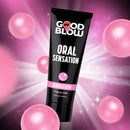 Good Blow Oral Sensation Bubblegum Flavor Gel 1.5 Oz with bubblegum pink design and gel tube packaging.