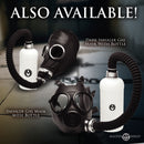 Master Series Dark Inhaler Gas Mask with Bottle displayed with additional inhaler gas masks and bottles.