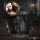 Master Series Rigid Locking Posture Collar with Chin Brace designed for bondage play with adjustable fit.