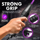Zeus Electrosex Ultimate Edition Violet Wand Set with solid-state wand featuring a strong grip and adjustable intensity.