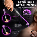 Zeus Electrosex Ultimate Edition Violet Wand Set featuring E-STIM bulb attachments for enhanced electrostimulation play.