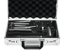 Zeus Electrosex Ultimate Edition Violet Wand Set in a protective case with various electrodes and tools.