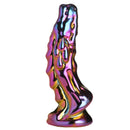 Creature Cocks Dragon Glass Dildo Metallic Yellow Pink, iridescent design in yellow and pink colors.