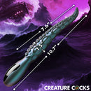 Creature Cocks Tentavibe Silicone Tentacle Vibrator with dimensions 7.6" length, 1.5" width, 10.7" height.