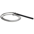 CleanStream EZ-Flow Silicone Shower Enema Set shower hose with chrome and black design for intimate cleansing