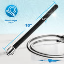 CleanStream EZ-Flow Silicone Shower Enema Set with 10-inch black nozzle and 78.7-inch hose for easy intimate cleansing.