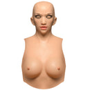 Master Series Sexy Skin Suit Silicone Head and C Cup Breasts featuring a smooth, doll-like appearance and perky C cup breasts.