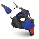 Master Series Alpha Dog Pup Hood Blue featuring sculpted muzzle, perky ears, and playful design perfect for pup play.