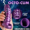 Tentacle Squirting Silicone Penis Enhancer Purple showcasing textured design and squirting feature.
