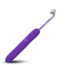 Master Series Elektra Rechargeable Violet Wand Purple with glowing glass electrode for electro-sensation play.