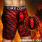 Creature Cocks Underwear Horny Devil Large with crimson red scale pattern design enhancing comfort and style.