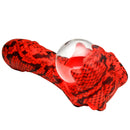 Creature Cocks Cobra Silicone Plasma Vibrator with red and black scales and glowing orb