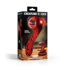 Creature Cocks Cobra Silicone Plasma Vibrator packaging with mystical cobra design and glowing orb.