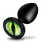 Creature Cocks Green Eye Silicone Butt Plug Small with vivid green cat-eye detail for enhanced pleasure.