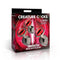 Creature Cocks Red Eye Metal Butt Plug Set 3 Piece packaging featuring three sizes for anal training and fantasy play.