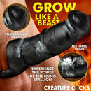 Creature Cocks Stallion XL Silicone Penis Extension image showing stimulating head and textured shaft for pleasure.