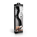 Master Series Exposed E-Stim Wooden Humbler Black product packaging with features highlighted.