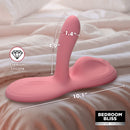 Lover's Grinder Vibrating Silicone Grinder Pink dimensions with premium silicone, showcasing a unique design for pleasure.