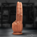 The Pleaser Double Finger Silicone Dildo showcases two long fingers for an exhilarating and fulfilling experience.