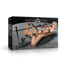 Master Series Hog Tie Restraint Rack with Sex Machine displayed, featuring bondage frame and thrusting machine.