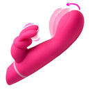 Come Hither Silicone Rabbit Vibrator Pink showcasing its dual stimulation features and vibrant pink design.