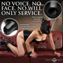 Master Series Drone Silicone Sensory Hood Black featured on a model with textured inner tunnel and muffle design.