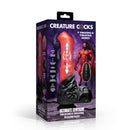 Packaging of the Ultimate Centaur Thrusting and Vibrating Silicone Dildo by Creature Cocks featuring vivid graphics.