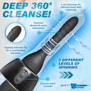 CleanStream XL Spinning Automatic Enema Bulb Black features a tapered tip, easy controls, and 5 jet openings for efficient cleansing.
