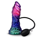 Creature Cocks Gorge Inflatable Silicone Dildo with detachable pump for customizable girth and vibrant colors.