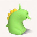 Lickyhorn Green Licking Silicone Clitoral Stimulator in the shape of a green unicorn with a flexible tongue.