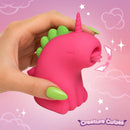Flickyhorn Flicking Silicone Stimulator in vibrant pink, showcasing its flicking tongue feature and ergonomic design.