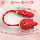 Blossom Kiss Licking Clit Stimulator with Thrusting Vibrator featuring soft silicone design and precise dimensions.