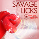 Mini Kisses Kissing and Vibrating Clitoral Stimulator by Lickgasm with vibrant water effects.