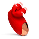 Mini Kisses Kissing and Vibrating Clitoral Stimulator with soft silicone lips and flicking tongue.