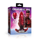 Creature Cocks Asstopus Inflatable Silicone Anal Plug Large packaging with an octopus design and inflatable feature.