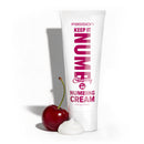 Keep It Numb Anal Numbing Cream 1.5 Oz Cherry in a tube with a cherry and cream on the side.