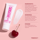 Passion Make Them Sensitive Nipple Stimulator Cherry packaging and product details with cherry in the background.