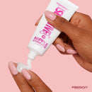 Passion Make Them Sensitive Nipple Stimulator Cherry being applied from the tube to enhance nipple sensitivity.