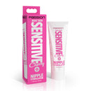 Passion Make Them Sensitive Nipple Stimulator Cherry packaging and product tube displayed together.