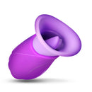 Lickgasm Licking Violet Sucking and Licking Vibrator showing soft silicone design and tongue-style motion for clitoral stimulation.
