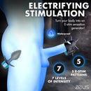 Zeus Anal Plug and Head Teaser E-Stim Kit Black showcasing electric stimulation features and ergonomic design.