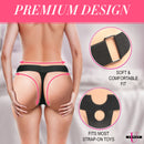 Premium design of soft and comfortable strap for Thrusting & Vibrating Rabbit Strap-On with Harness.