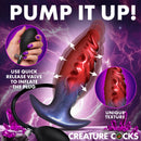 Anal Invader Inflatable Silicone Anal Plug with hand pump for adjustable size and unique texture.