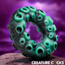 Creature Cocks Octo-Grip Silicone Cock Ring with textured octopus sucker design.