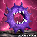 Creature Cocks Constrictor Silicone Cock Ring Purple with fangs and spikes, designed for bold fantasy exploration.