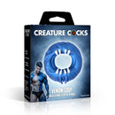 Creature Cocks Venom Loop Silicone Cock Ring Twilight Blue packaging showcasing a comfortable and stylish design.